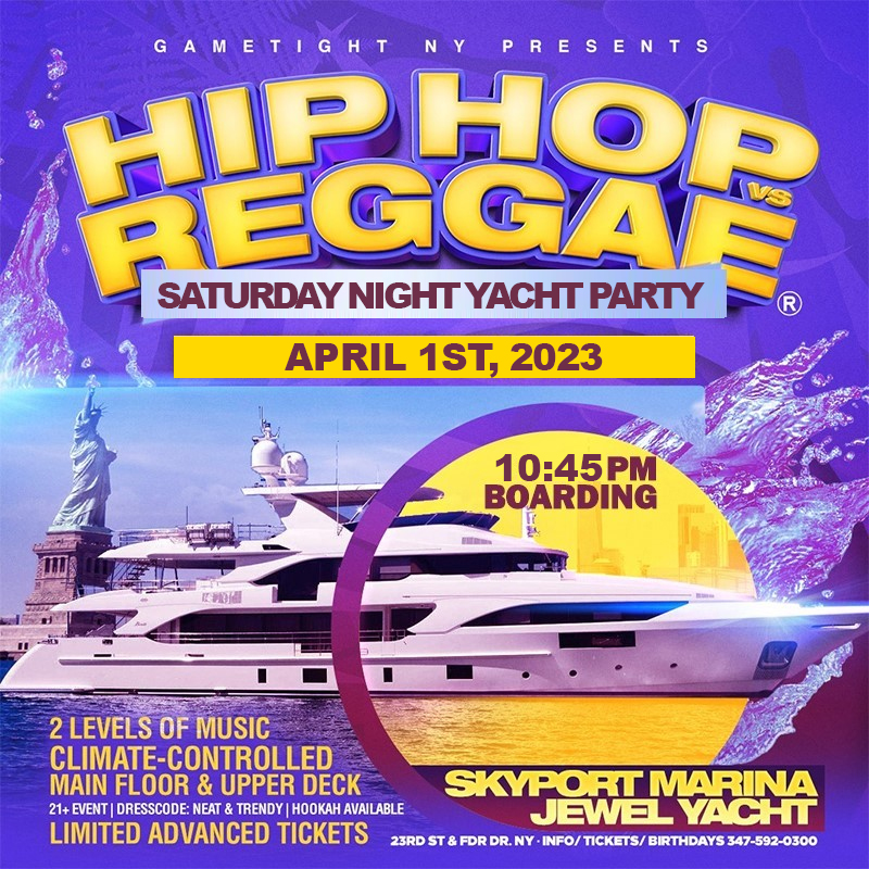 NYC HIP HOP VS REGGAE® cruise