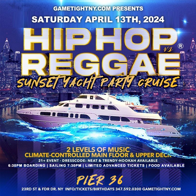 Hip Hop vs Reggae Yacht Party Cruise